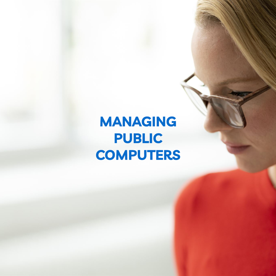 Librarian managing public computers